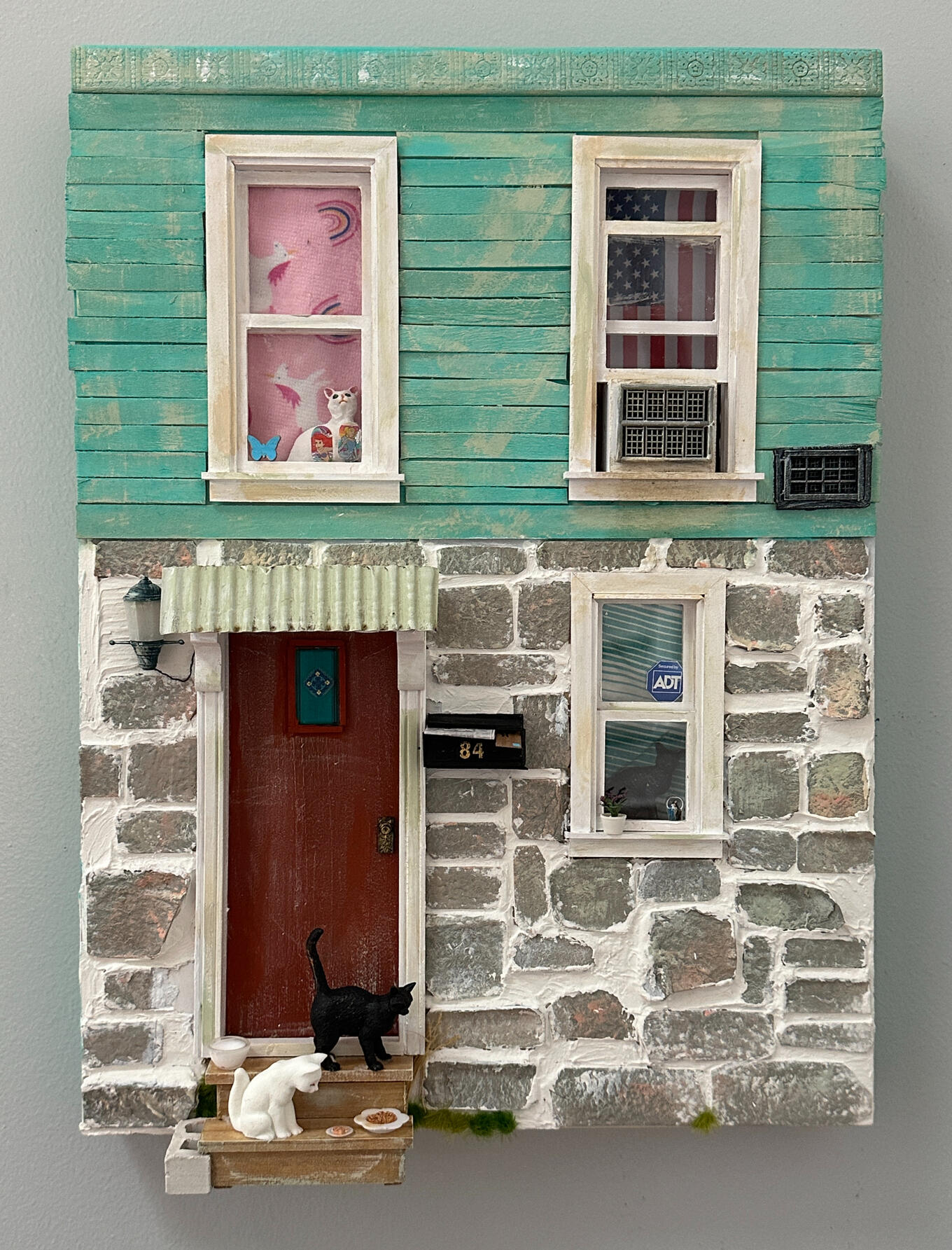 Cat Lady, 11" x 14" x 1.75"