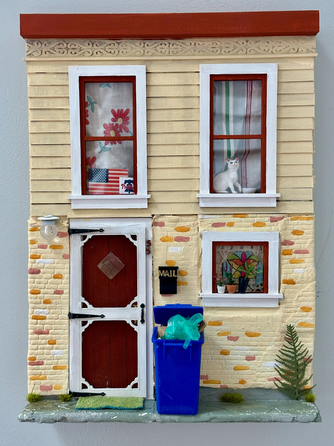 Yellow Rowhome, 11" x 14" x 1.75"
