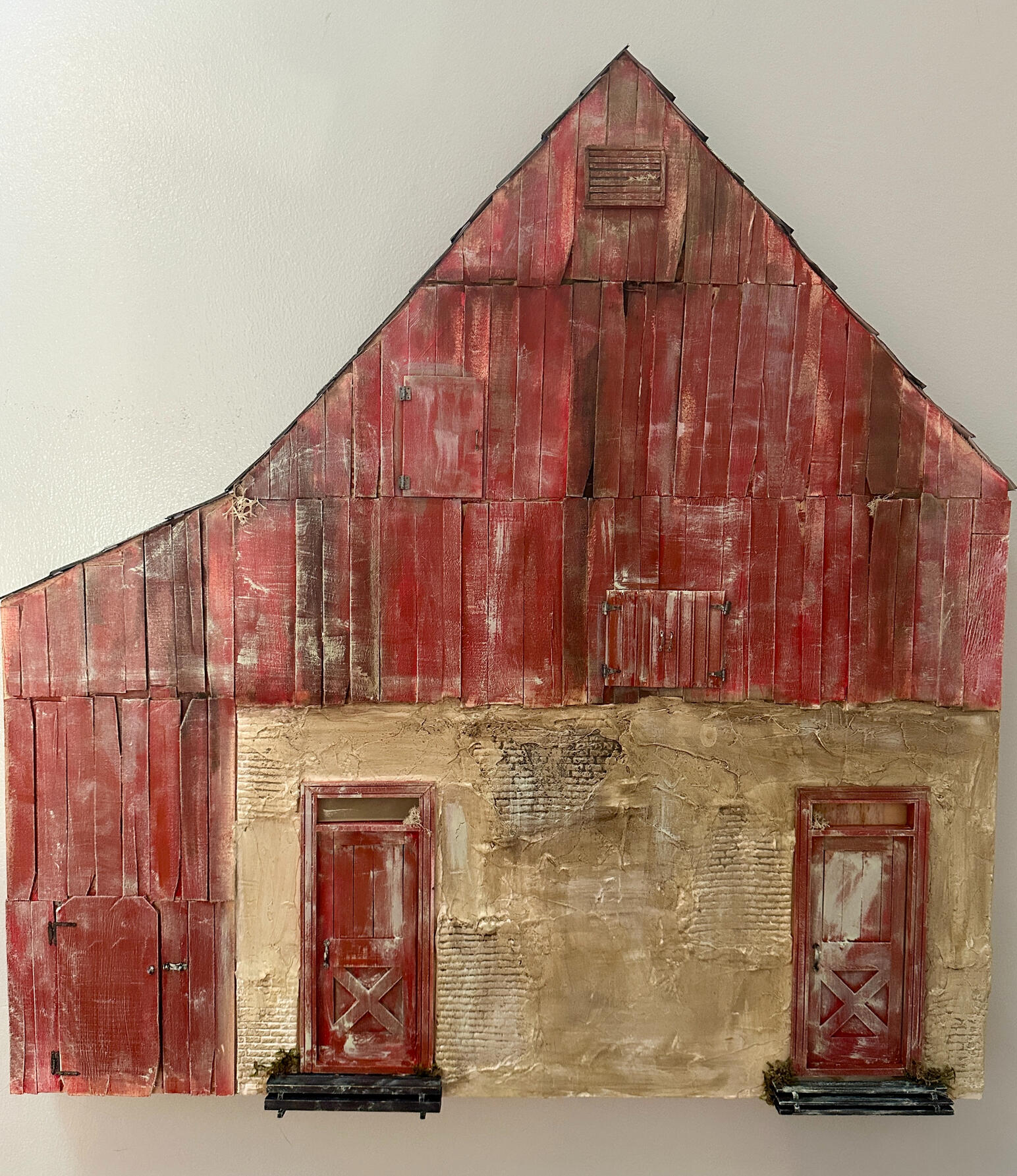 Red barn, 18&quot; x 22&quot; x 1.75&quot;