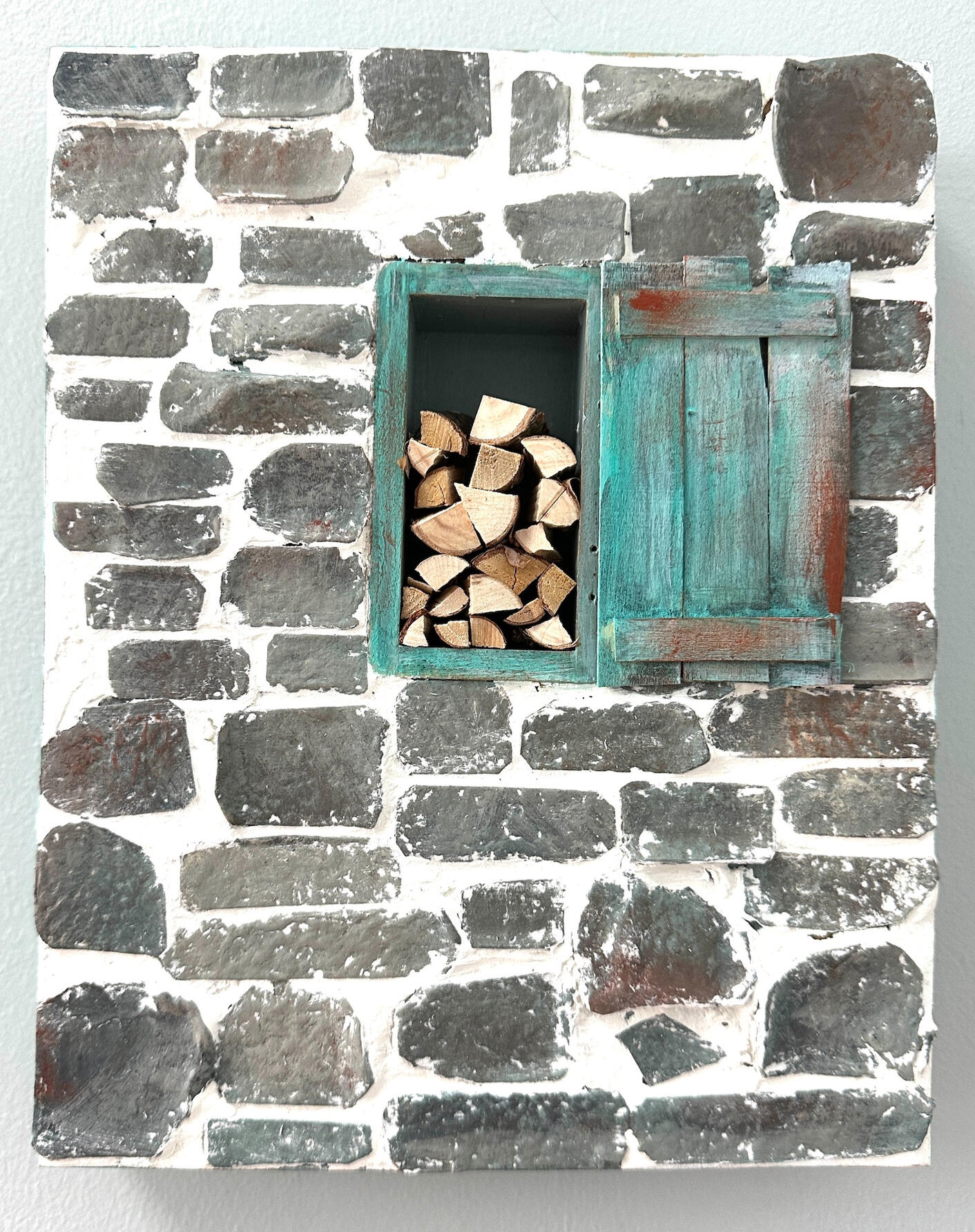 Wood and Stone, 8&quot; x 10&quot; x 1.75&quot;