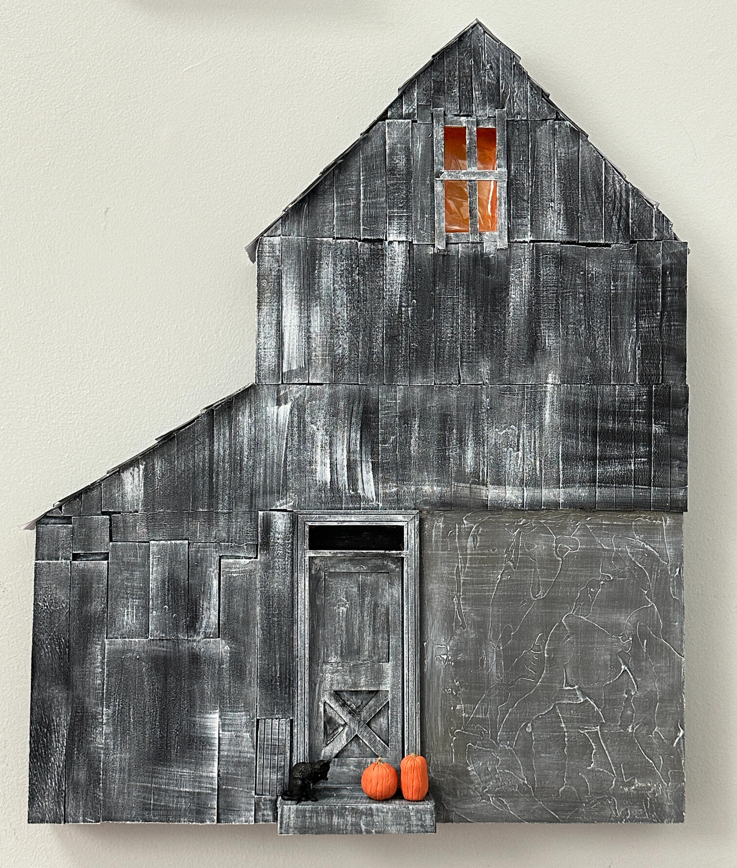 Black barn, 18&quot; x 15&quot; x 1.75&quot;